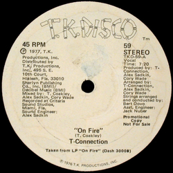 T-Connection On Fire / Disco Magic Vinyl 12" USED