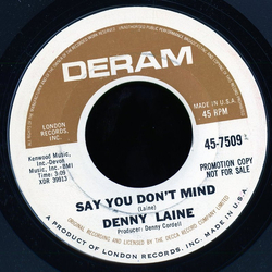 Denny Laine Say You Don't Mind Vinyl 7" USED