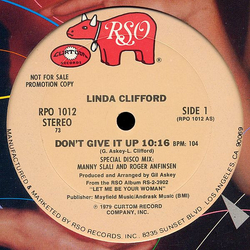 Linda Clifford Don't Give It Up / Sweet Melodies Vinyl 12" USED