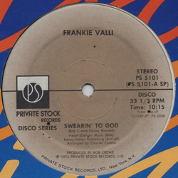 Frankie Valli Swearin' To God Vinyl 12" USED
