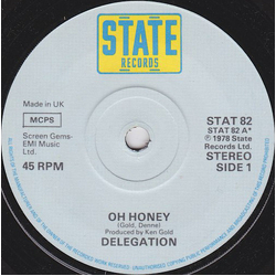 Delegation Oh Honey Vinyl 7" USED