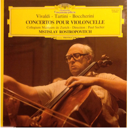 Antonio Vivaldi / Giuseppe Tartini / Luigi Boccherini / Mstislav Rostropovich / Collegium Musicum Zürich / Paul Sacher Concertos Pour Violoncelle Viny