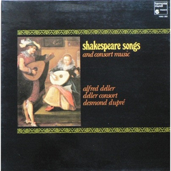 Alfred Deller / Deller Consort / Desmond Dupré Shakespeare Songs And Consort Music Vinyl LP USED