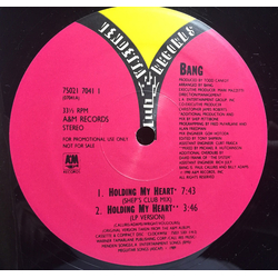 Bang (2) Holding My Heart Vinyl 12" USED