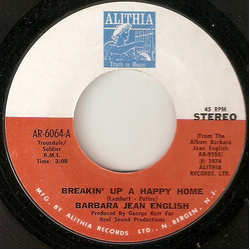 Barbara Jean English Breakin' Up A Happy Home / Guess Who Vinyl 7" USED