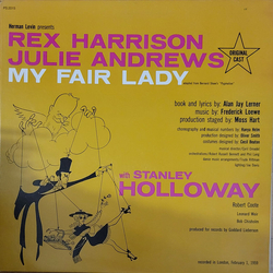 "My Fair Lady" Original London Cast / Rex Harrison / Julie Andrews / Stanley Holloway My Fair Lady Vinyl LP USED