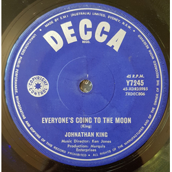 Jonathan King Everyone's Gone To The Moon Vinyl 7" USED
