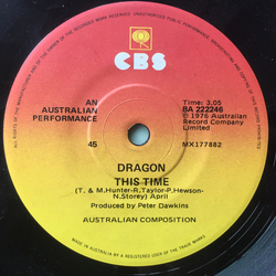 Dragon Australia This Time Vinyl 7" USED