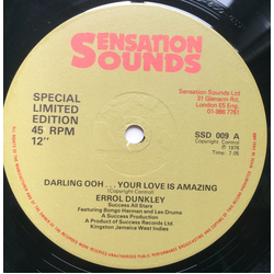 Errol Dunkley Darling Ooh...Your Love Is Amazing Vinyl 12" USED