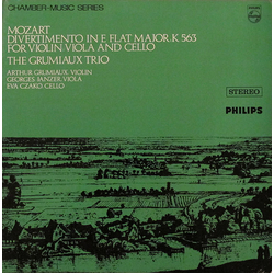 Wolfgang Amadeus Mozart / Grumiaux Trio Divertimento In E Flat Major, K 563 For Violin, Viola And Cello Vinyl LP USED