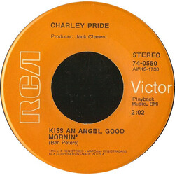 Charley Pride Kiss An Angel Good Mornin' USED VINYL 7INCH 45 RPM