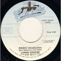 Lorne Greene Ringo: Introduction Vinyl 7" USED
