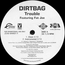 Dirtbag Trouble USED VINYL 12INCH PROMO