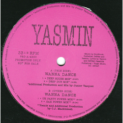 Yasmin (2) Wanna Dance Vinyl 12" USED