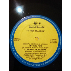Loleatta Holloway Hit And Run (Special R.E.M.I.X.E.D. Version) Vinyl 12" USED