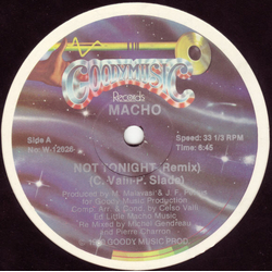 Macho Not Tonight Vinyl 12" USED