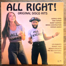 Various All Right! Original Disco Hits Vinyl LP USED