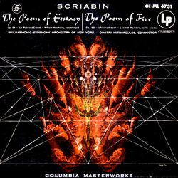Alexander Scriabin / Philharmonic-Symphony Orchestra Of New York / Dimitri Mitropoulos The Poem Of Ecstasy / The Poem Of Fire Vinyl LP USED