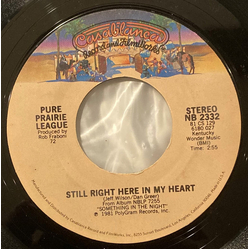 Pure Prairie League Still Right Here In My Heart / Don't Keep Me Hangin' Vinyl 7" USED