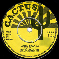 Rupie Edwards Leggo Skanga USED VINYL 7INCH 45 RPM SINGLE