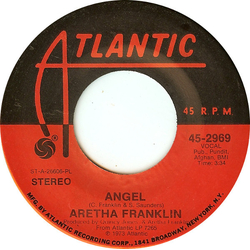 Aretha Franklin Angel Vinyl 7" USED