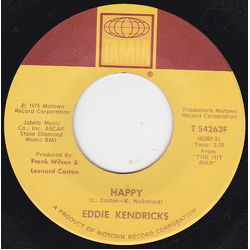 Eddie Kendricks Happy / Deep And Quiet Love Vinyl 7" USED