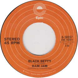 Ram Jam Black Betty Vinyl 7" USED