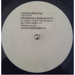Drumsound & Simon "Bassline" Smith Junglist (Twisted Individual Remix) / Original BadBoy (VIP) Vinyl 12" USED
