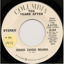 Ten Years After Choo Choo Mama Vinyl 7" USED