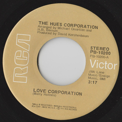 The Hues Corporation Love Corporation Vinyl 7" USED