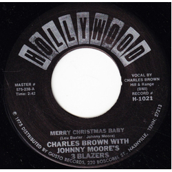 Charles Brown / Johnny Moore's Three Blazers / Lloyd Glenn Merry Christmas Baby / Sleigh Ride Vinyl 7" USED