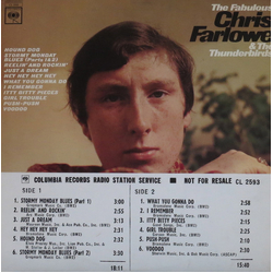 Chris Farlowe & The Thunderbirds The Fabulous Chris Farlowe Vinyl LP USED