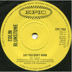 Colin Blunstone Say You Don't Mind Vinyl 7" USED
