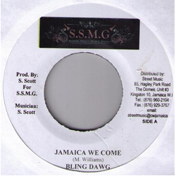 Bling Dawg Jamaica We Come Vinyl 7" USED