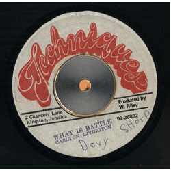 Carlton Livingston What Is Battle Vinyl 7" USED