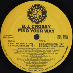 BJ Crosby Find Your Way Vinyl 12" USED