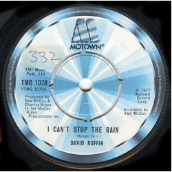 David Ruffin I Can't Stop The Rain Vinyl 7" USED