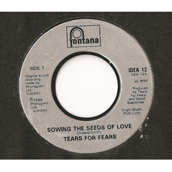 Tears For Fears Sowing The Seeds Of Love Vinyl 7" USED