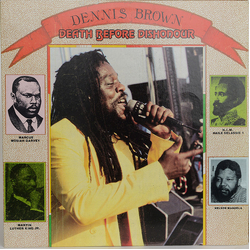 Dennis Brown Death Before Dishonour Vinyl LP USED