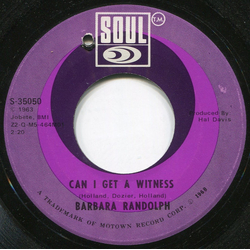 Barbara Randolph Can I Get A Witness / You Got Me Hurtin' All Over Vinyl 7" USED
