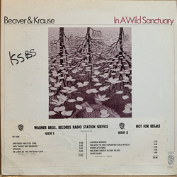 Beaver & Krause In A Wild Sanctuary Vinyl LP USED