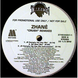 Zhané Crush Remixes USED VINYL 12INCH 33 S RPM PROMO STEREO