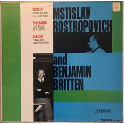Benjamin Britten / Robert Schumann / Claude Debussy / Mstislav Rostropovich Mstislav Rostropovich And Benjamin Britten Vinyl LP USED