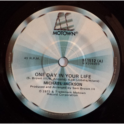 Michael Jackson One Day In Your Life Vinyl 7" USED