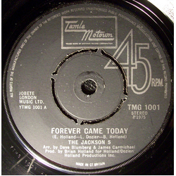 The Jackson 5 Forever Came Today / I Can't Quit Your Love Vinyl 7" USED