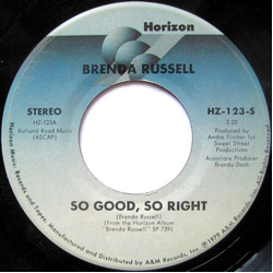 Brenda Russell (2) So Good, So Right Vinyl 7" USED