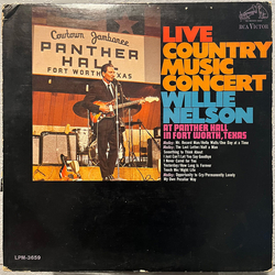 Willie Nelson Live Country Music Concert Vinyl LP USED