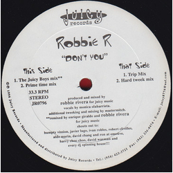 Robbie Rivera Don't You Vinyl 12" USED