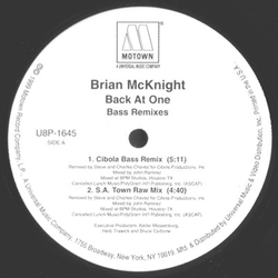 Brian McKnight Back At One (Bass Remixes) Vinyl 12" USED
