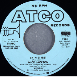 Mick Jackson 54th Street Vinyl 7" USED